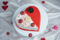 Red velvet heart cake Mille Crust Bakery, Trivandrum